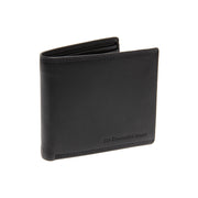 Black Leather Wallet Stephens, front view