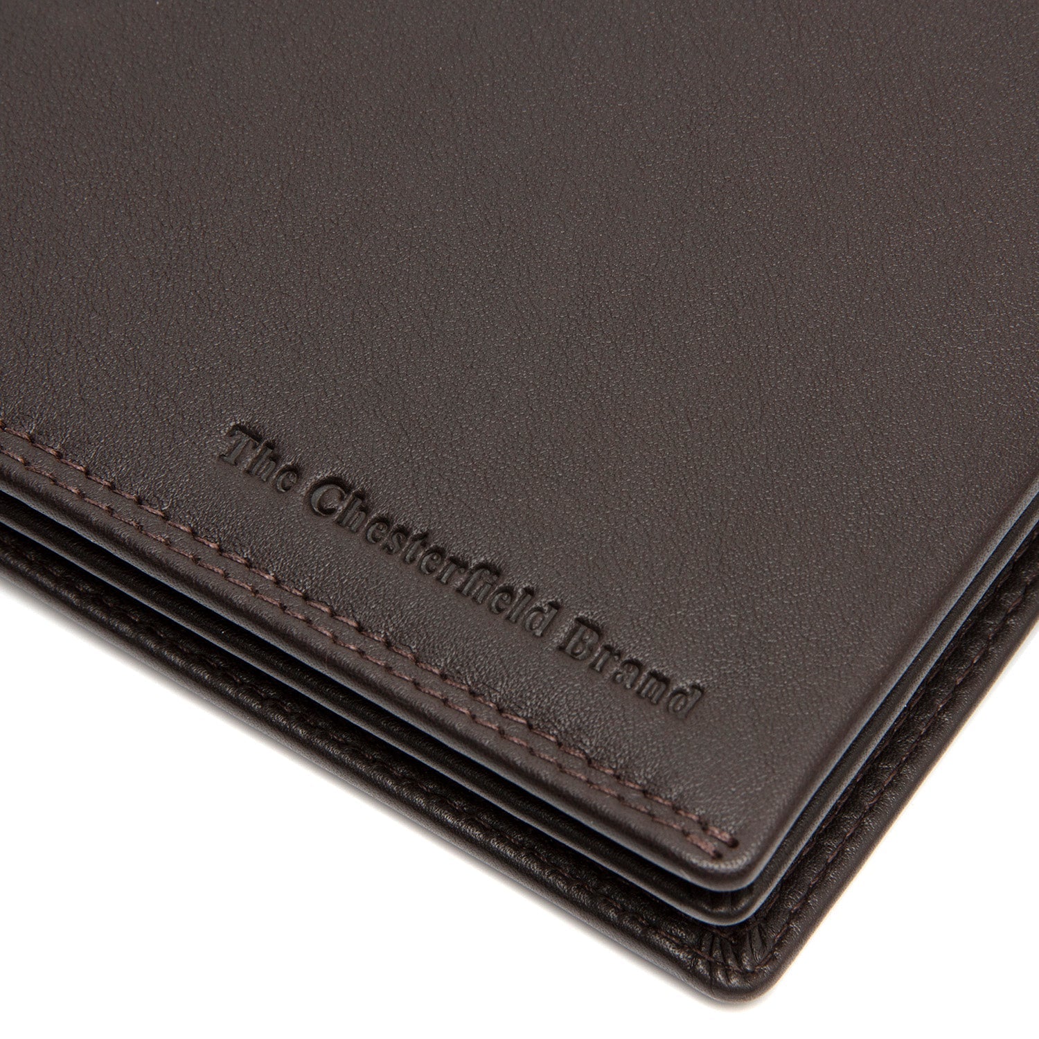 Brown Leather Wallet Stephens, detail view 1