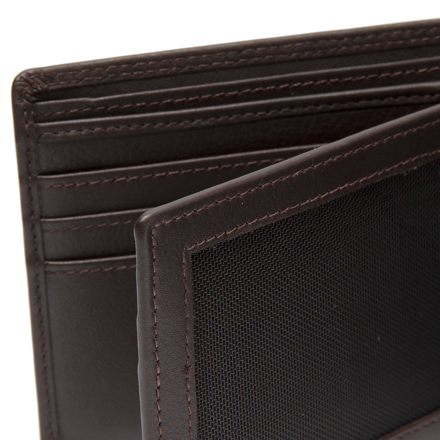 Brown Leather Wallet Stephens, detail view 3
