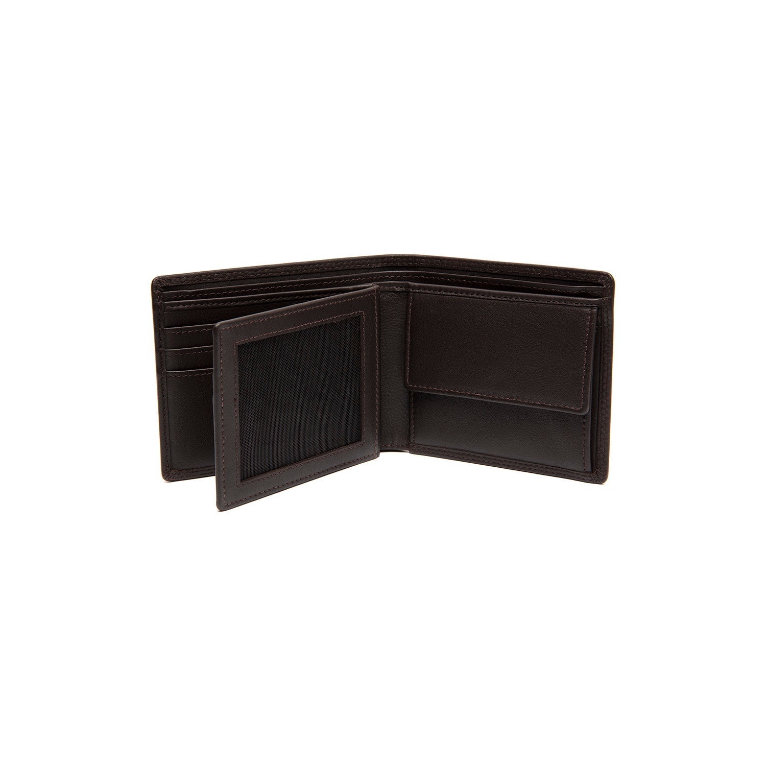 Brown Leather Wallet Stephens, product view 2