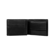 Black Leather Wallet Timo, product view 3
