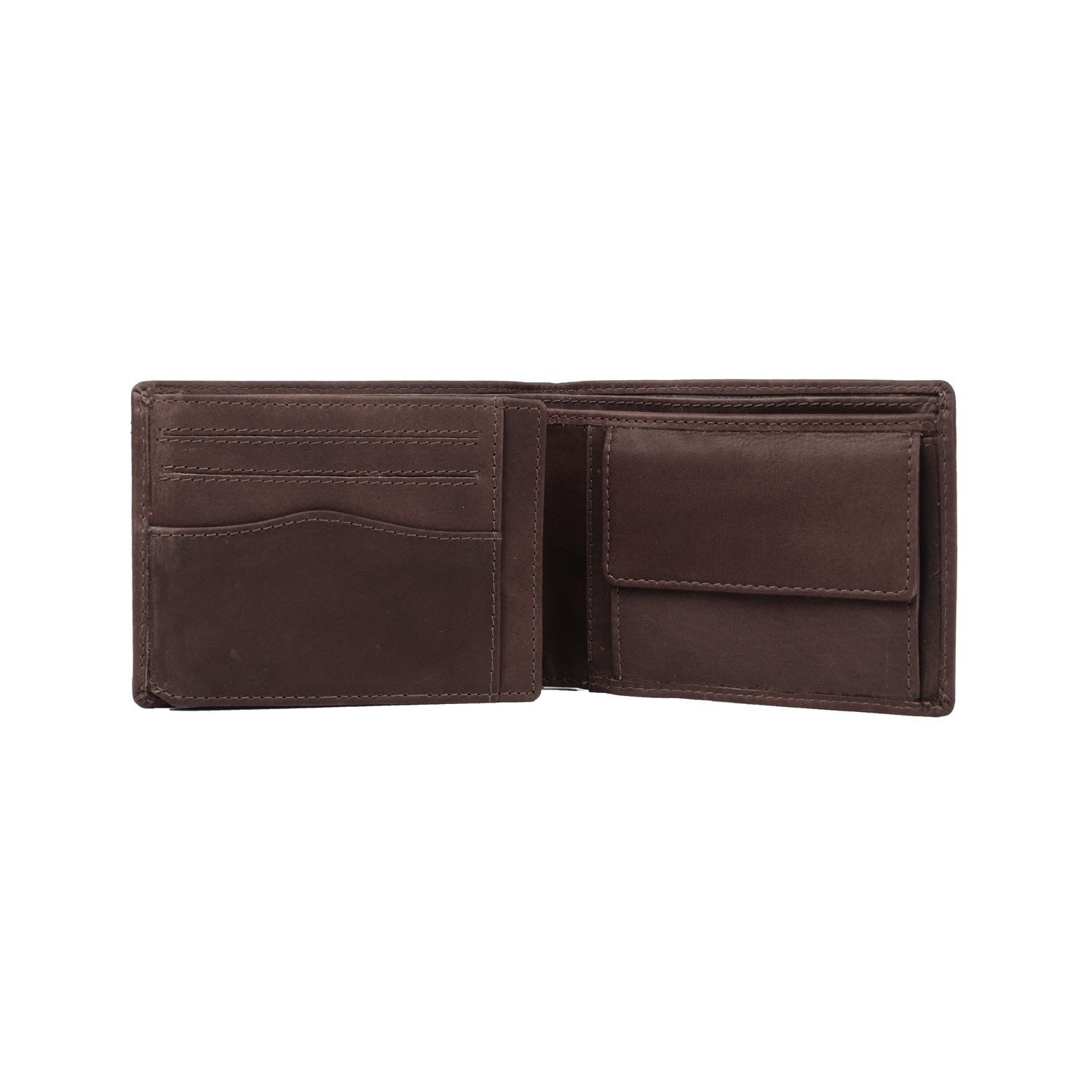 Brown Leather Wallet Timo, detail view 3