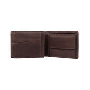 Brown Leather Wallet Timo, detail view 3