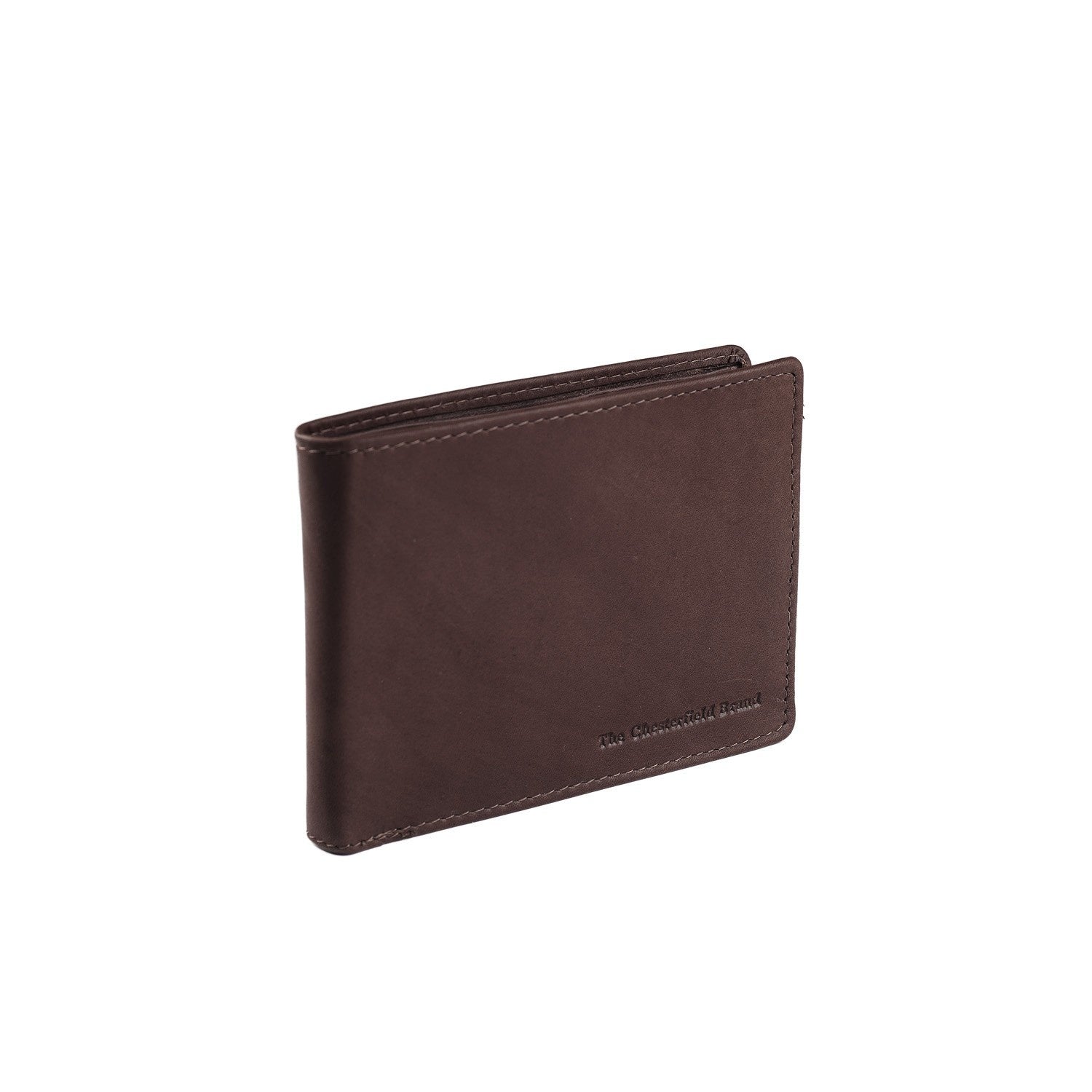 Brown Leather Wallet Timo, front view
