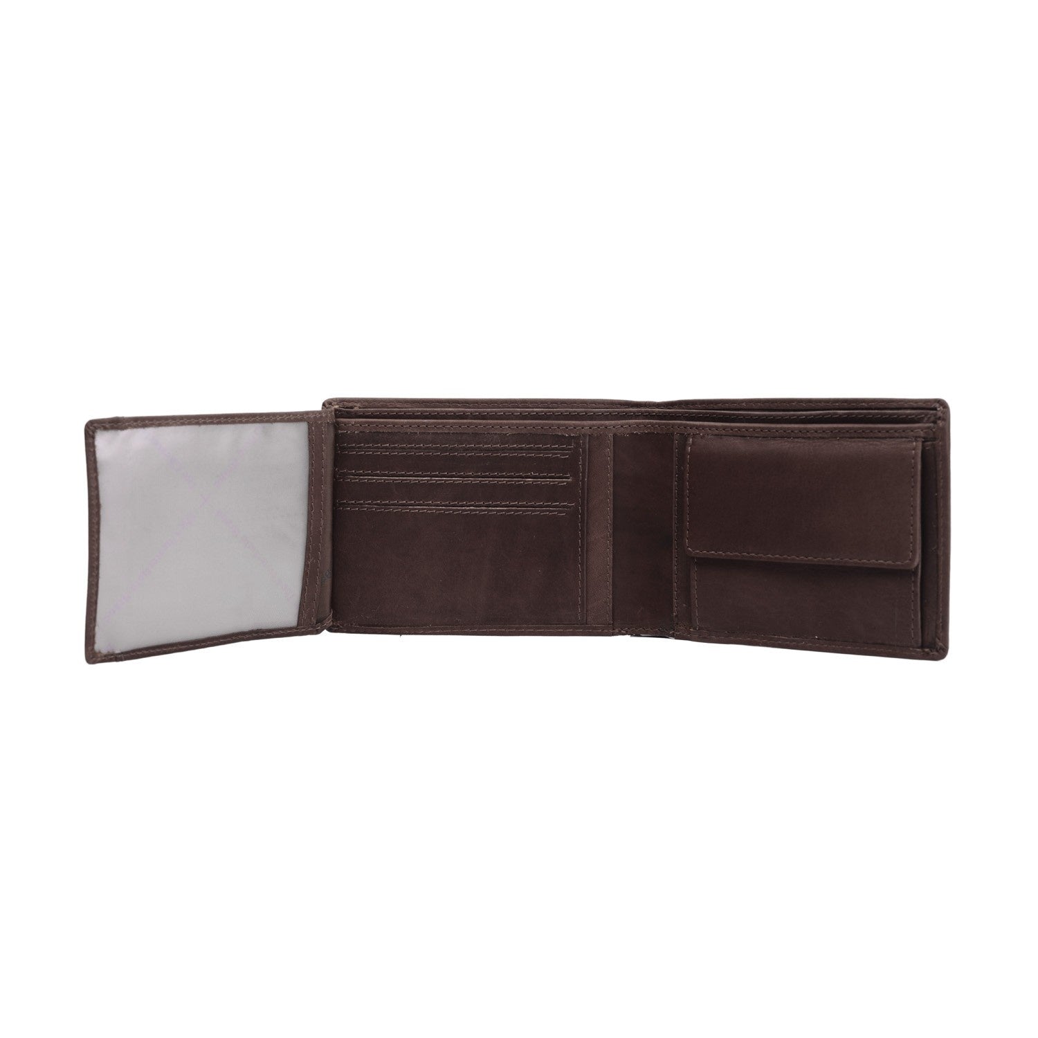Brown Leather Wallet Timo, product view 2