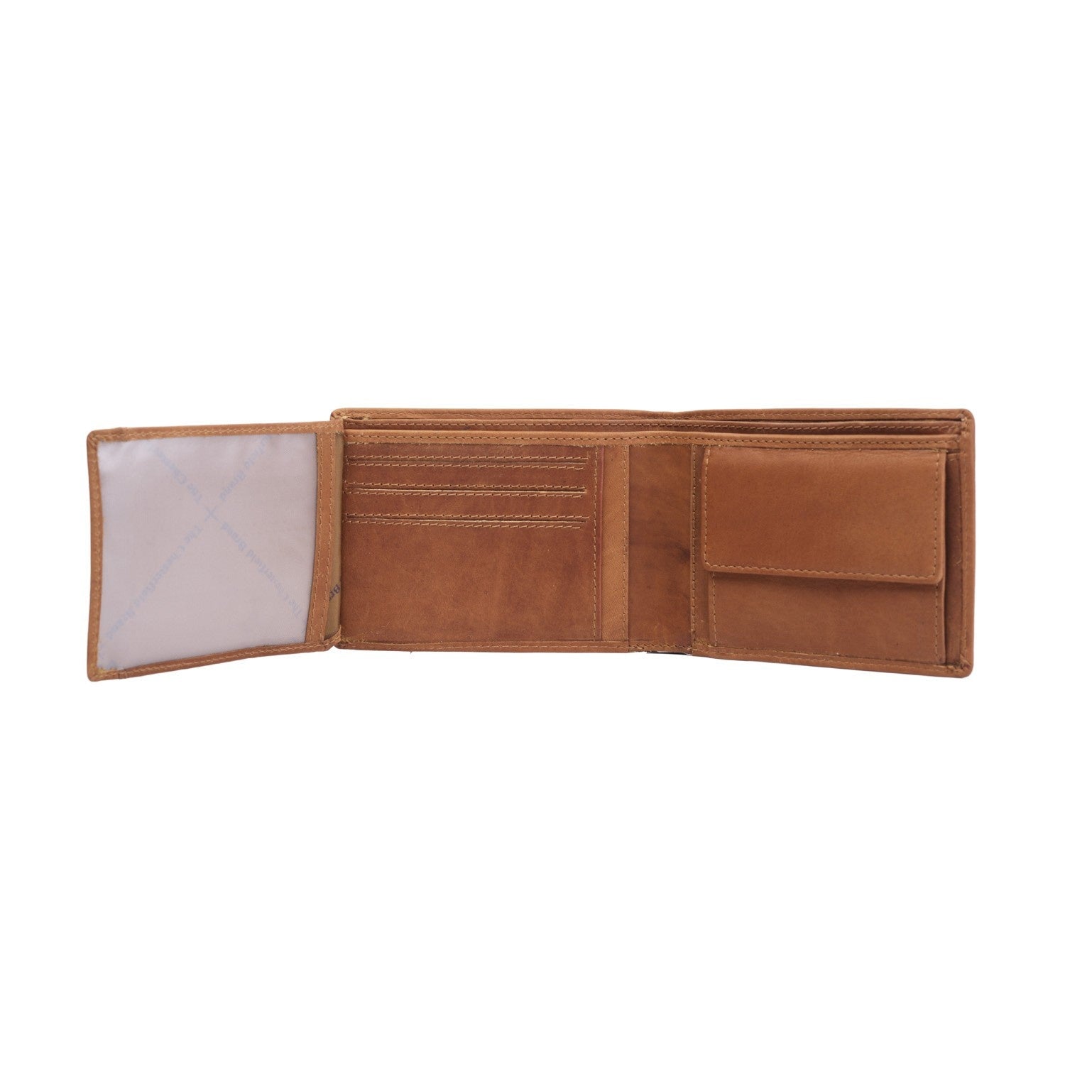 Cognac Leather Wallet Timo, detail view 1