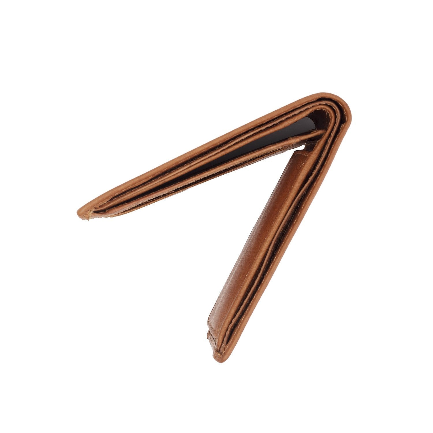 Cognac Leather Wallet Timo, detail view 3