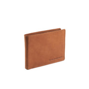 Cognac Leather Wallet Timo, front view
