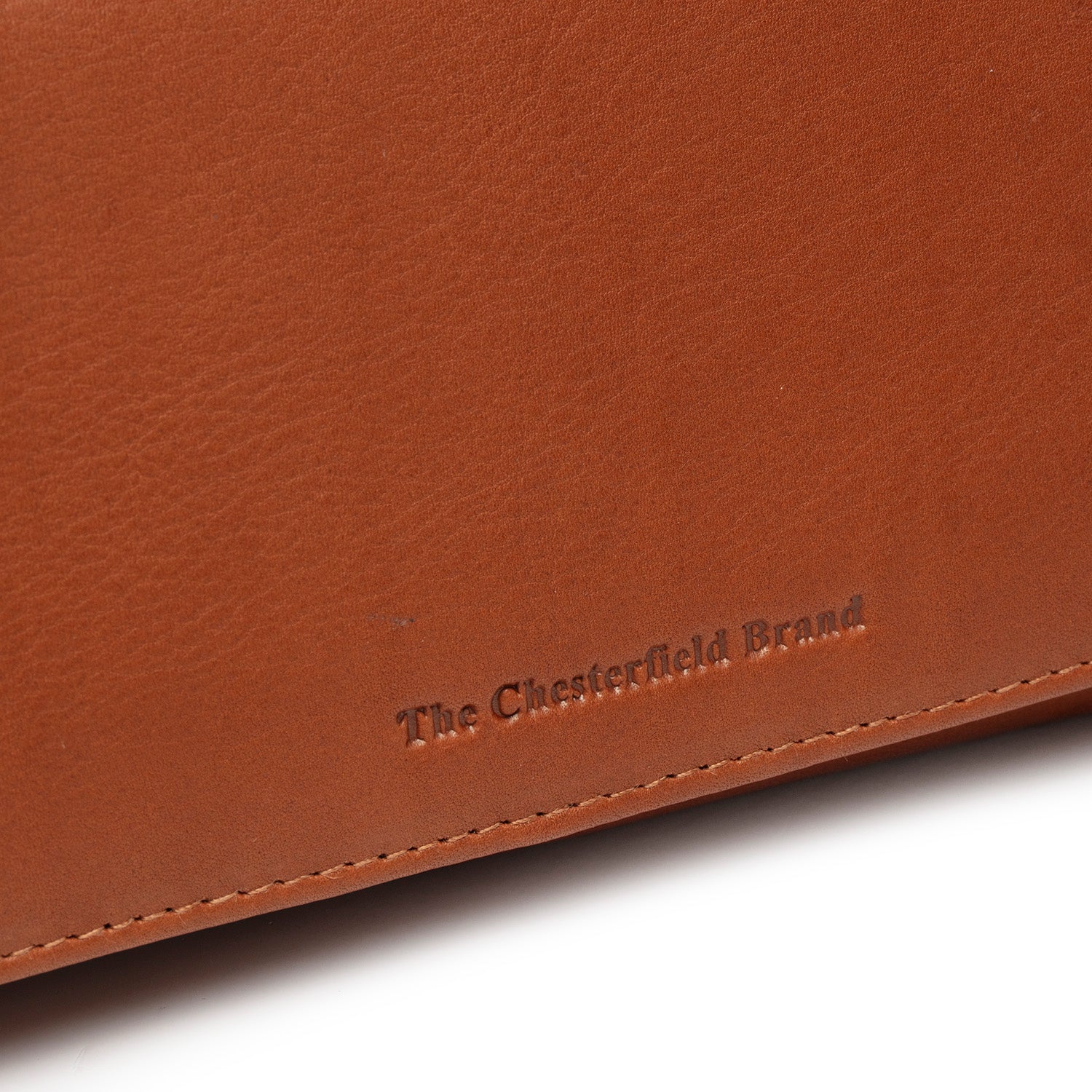 Cognac Leather Wallet Valetta, detail view 3