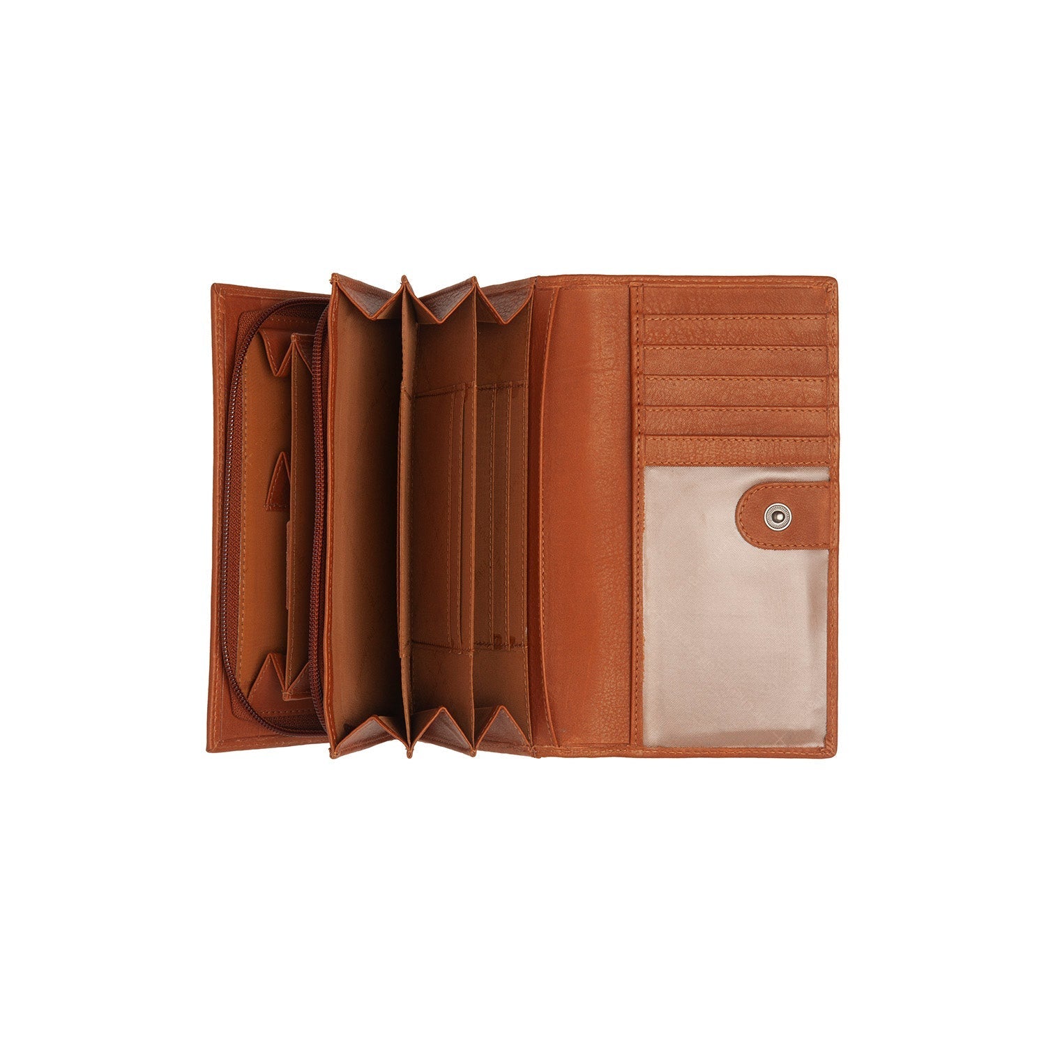 Cognac Leather Wallet Valetta, product view 2
