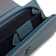 Sky Blue Leather Wallet Valetta, detail view 3