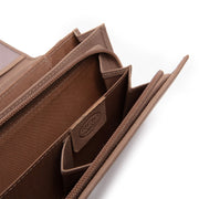 Taupe Leather Wallet Valetta, detail view 5