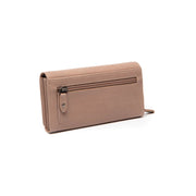 Taupe Leather Wallet Valetta, detail view 6