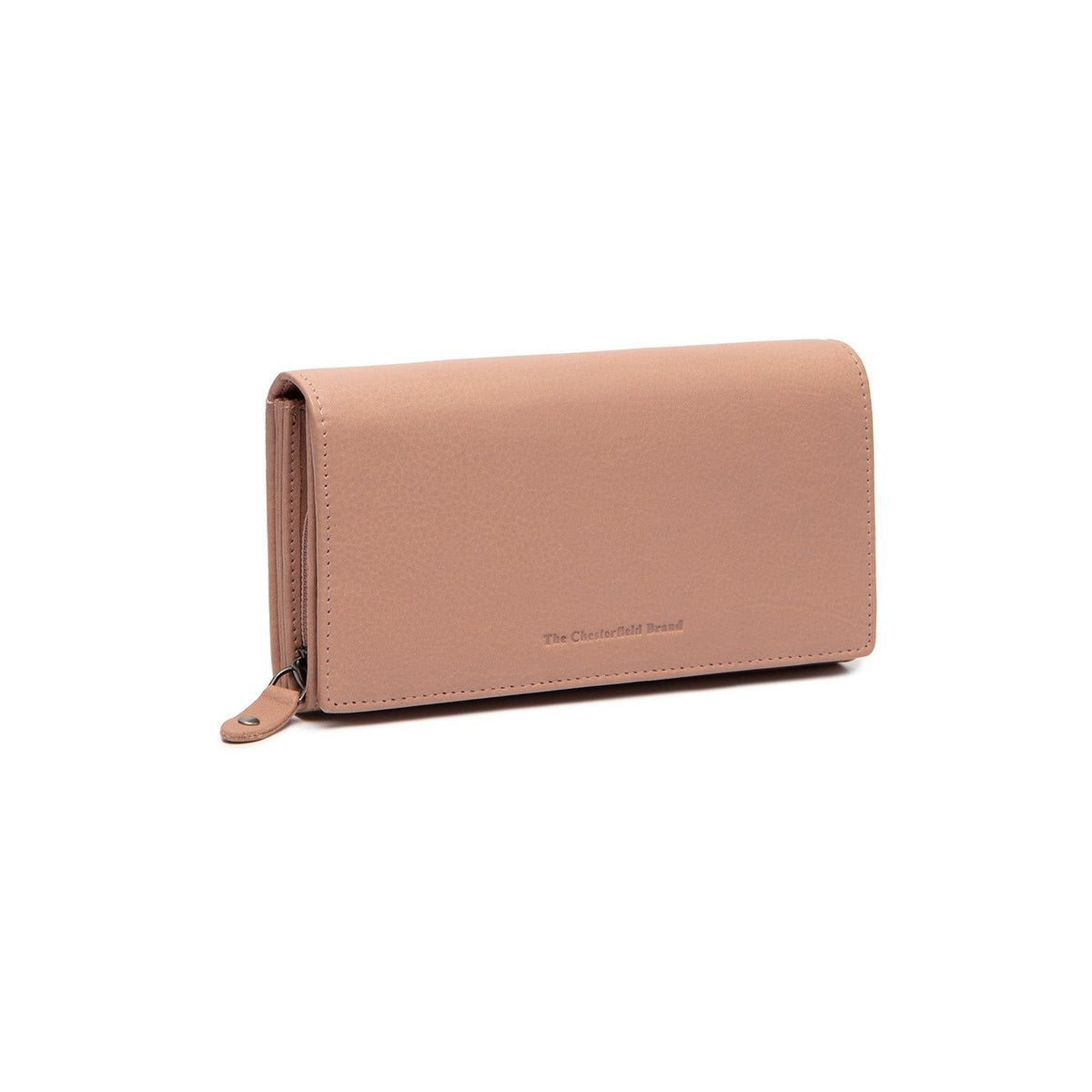 Vintage Rose Leather Wallet Valetta, front view