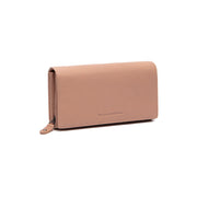 Vintage Rose Leather Wallet Valetta, front view