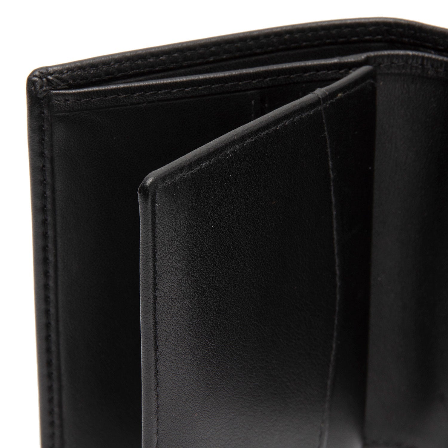 Black Leather Wallet Vincent, detail view 3