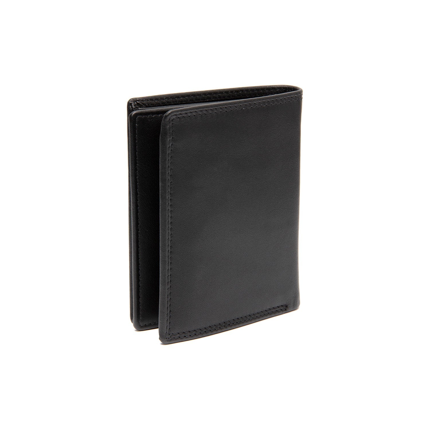 Black Leather Wallet Vincent, detail view 4