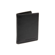 Black Leather Wallet Vincent, front view