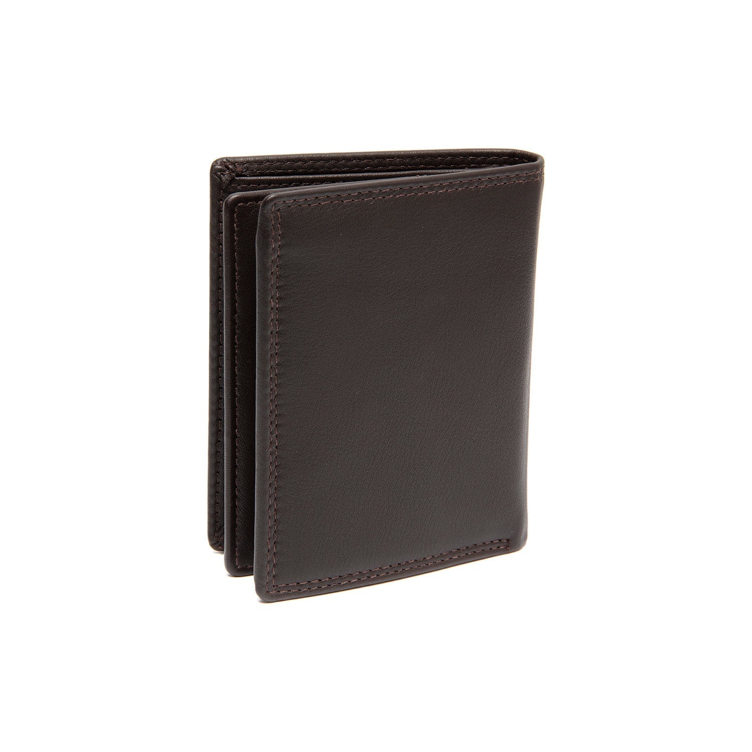 Brown Leather Wallet Vincent, detail view 4