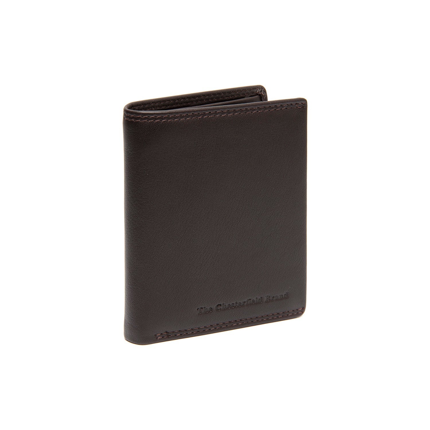 Brown Leather Wallet Vincent, front view