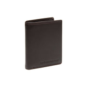 Brown Leather Wallet Vincent, front view