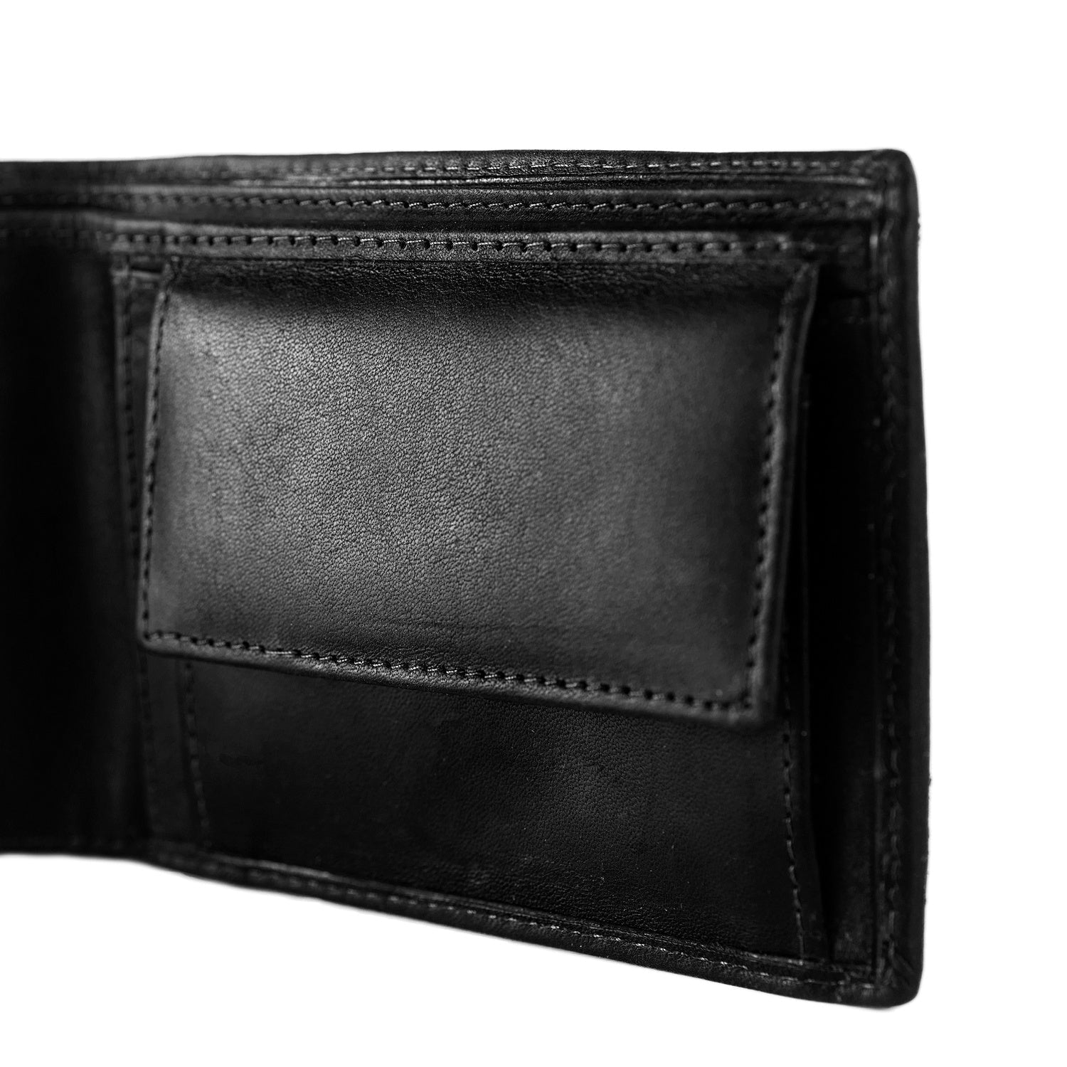 Black Leather Wallet Walid, detail view 3