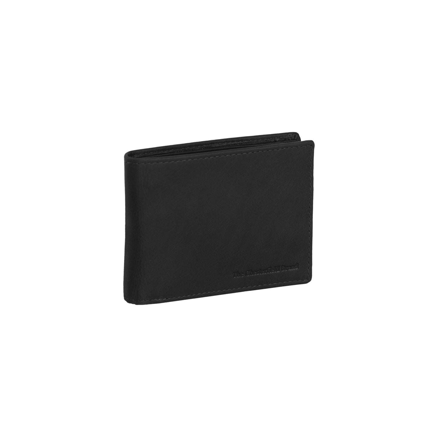 Black Leather Wallet Walid, front view