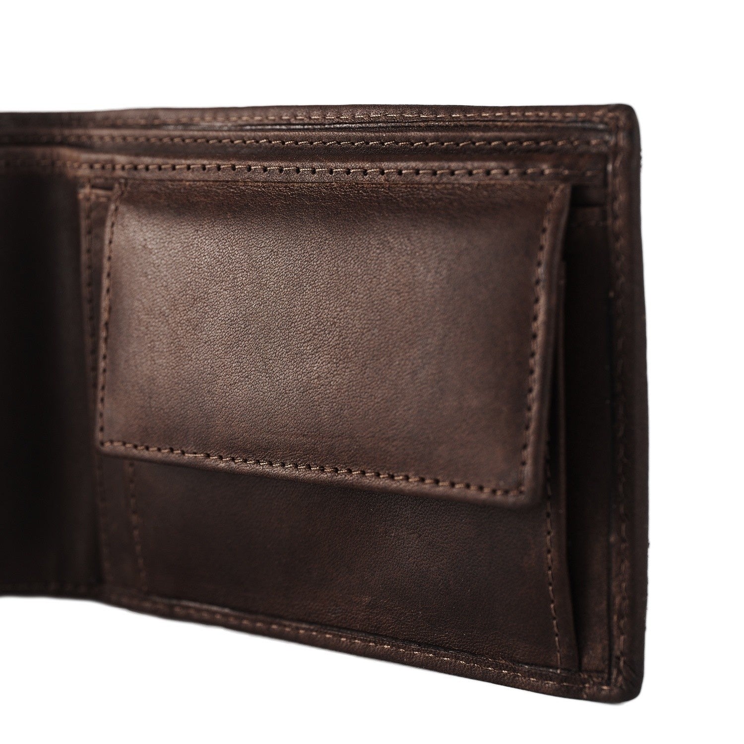 Brown Leather Wallet Walid, detail view 1