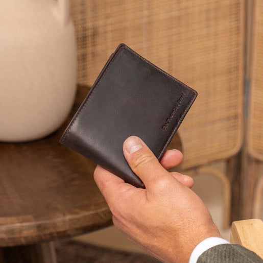 Brown Leather Wallet Walid, product view 2