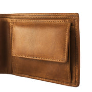 Cognac Leather Wallet Walid, detail view 1