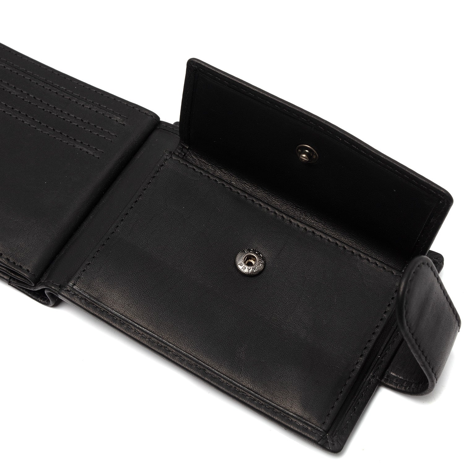 Black Leather Wallet Yamba, detail view 1
