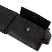 Black Leather Wallet Yamba, detail view 1