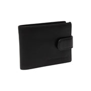 Black Leather Wallet Yamba, front view
