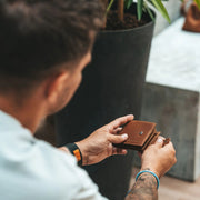 Cognac Leather Wallet Yamba, product view 3