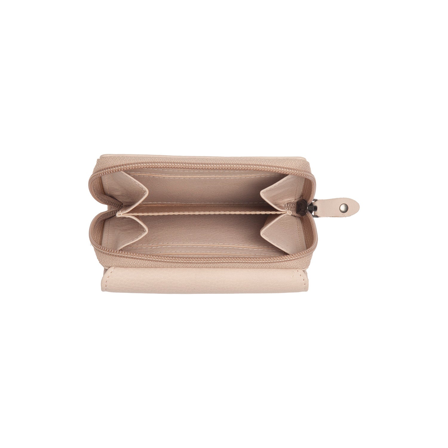 Beige Leather Wallet Zelan, detail view 1