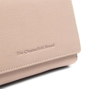 Beige Leather Wallet Zelan, product view 2