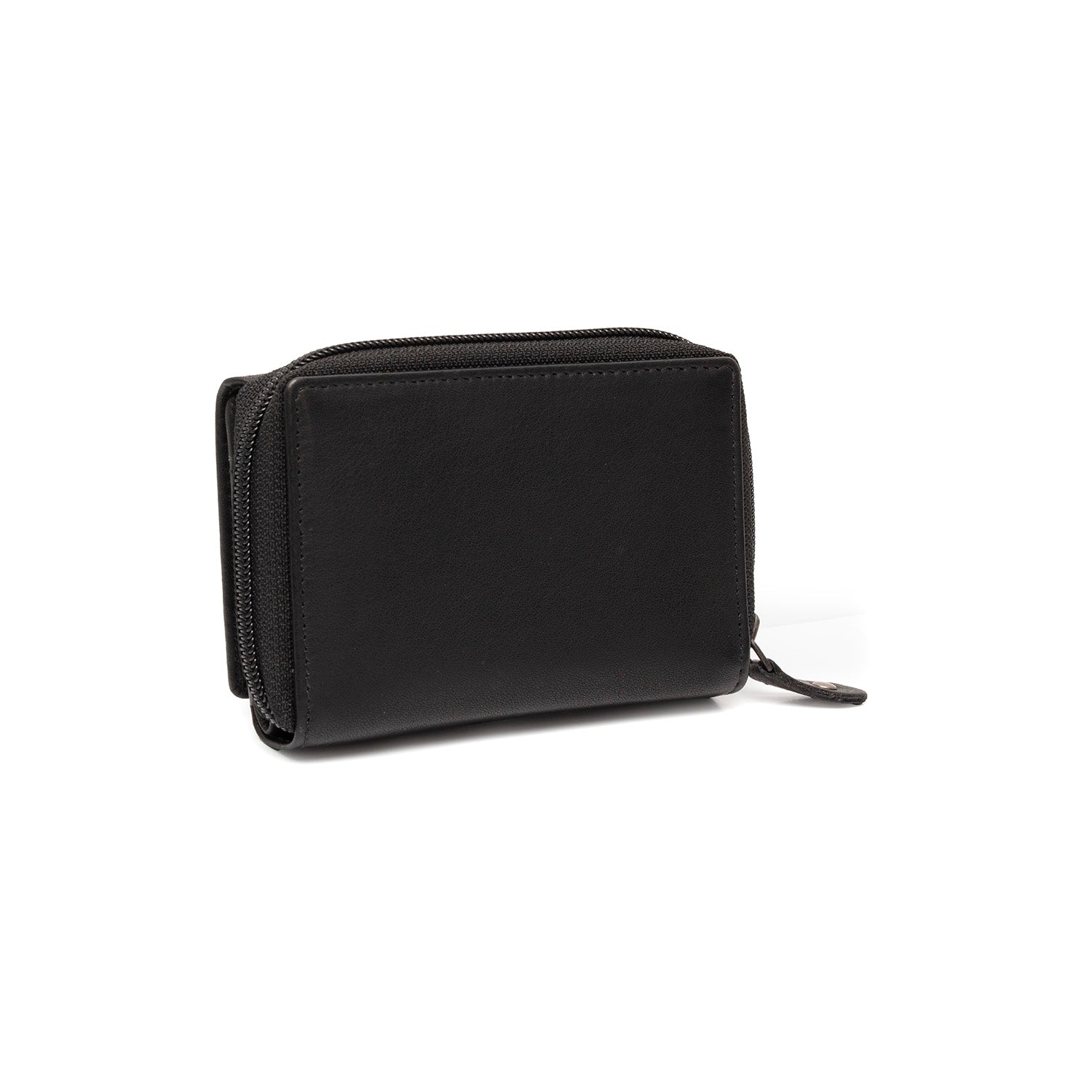 Black Leather Wallet Zelan, detail view 4