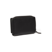 Black Leather Wallet Zelan, detail view 4