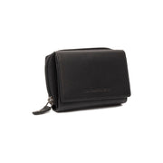 Black Leather Wallet Zelan, front view