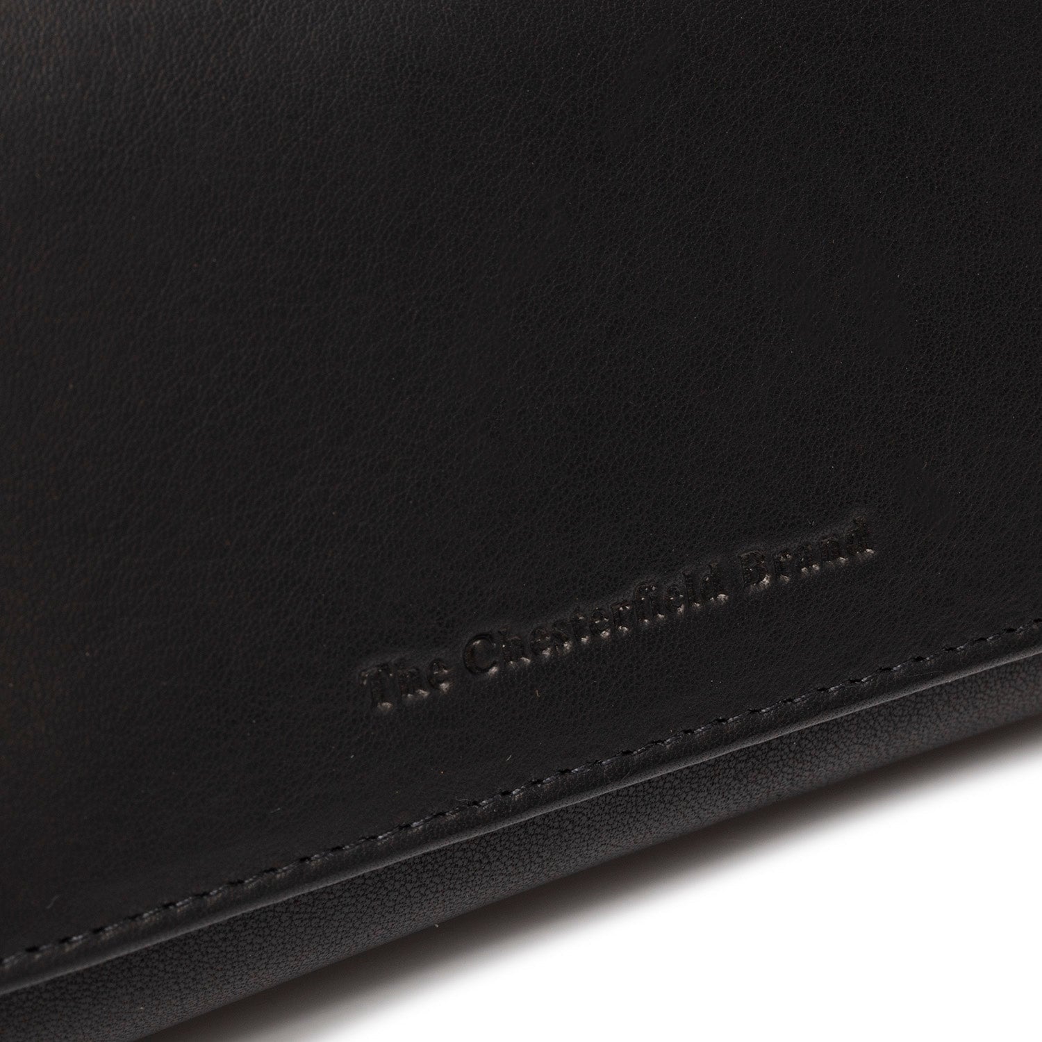 Black Leather Wallet Zelan, product view 2
