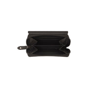 Black Leather Wallet Zelan, product view 3