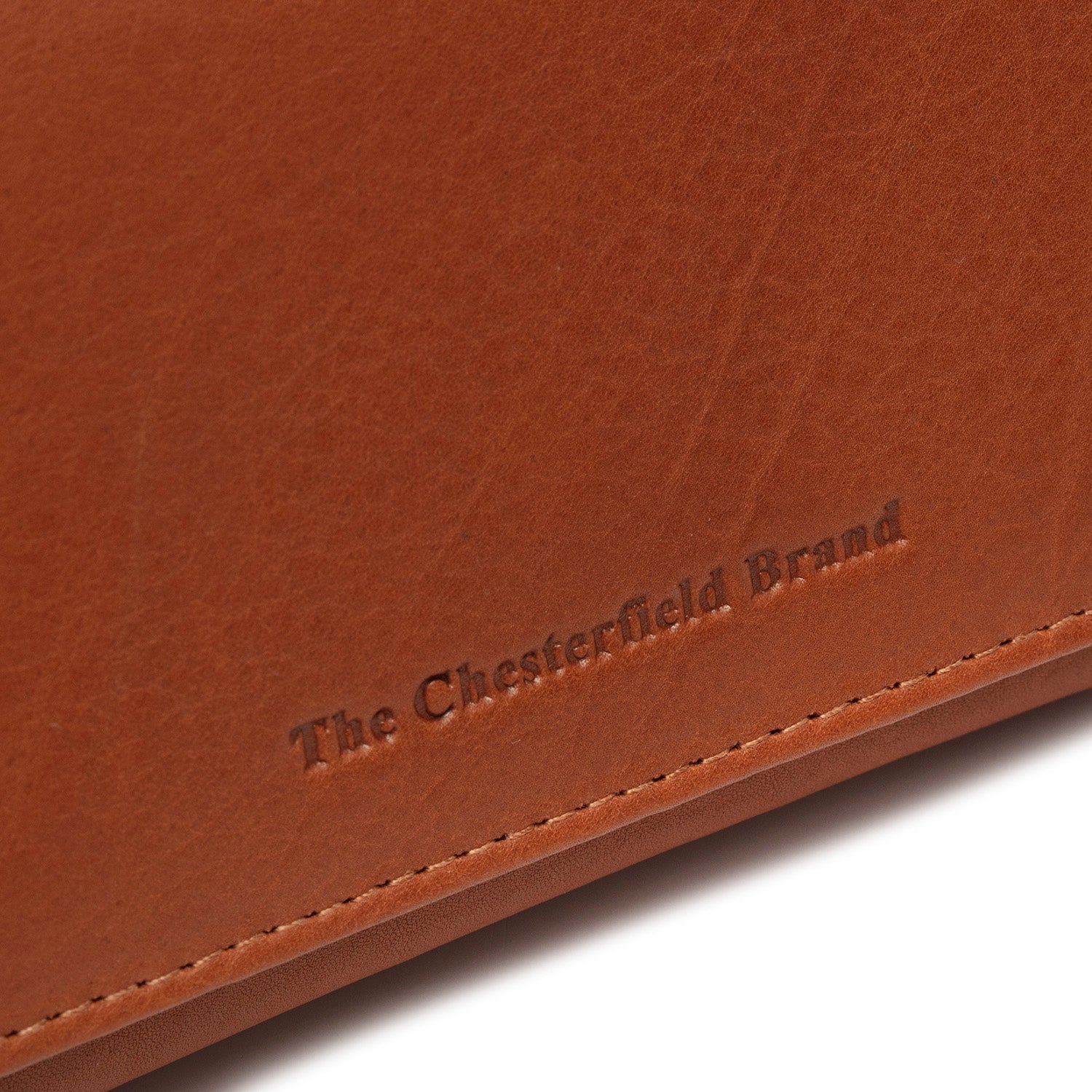 Cognac Leather Wallet Zelan, product view 2