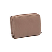 Taupe Leather Wallet Zelan, detail view 4