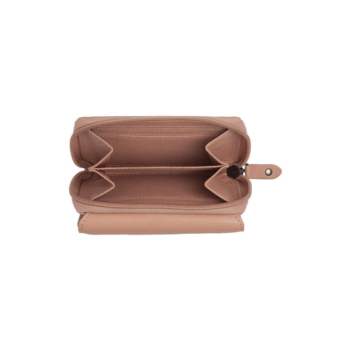 Vintage Rose Leather Wallet Zelan, detail view 1