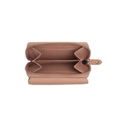 Vintage Rose Leather Wallet Zelan, detail view 1