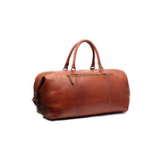 Cognac Leather Weekender Bag Cavoli, detail view 5