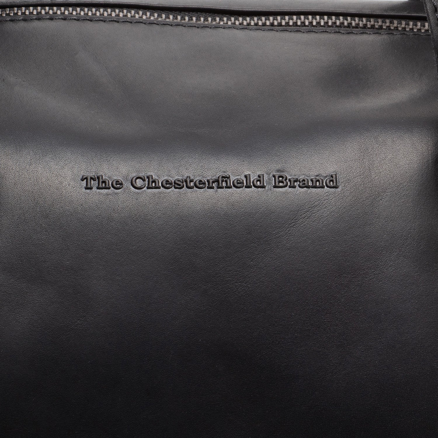 Black Leather Weekender Bag Conor, detail view 4