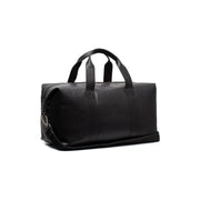 Black Leather Weekender Bag Conor, front view