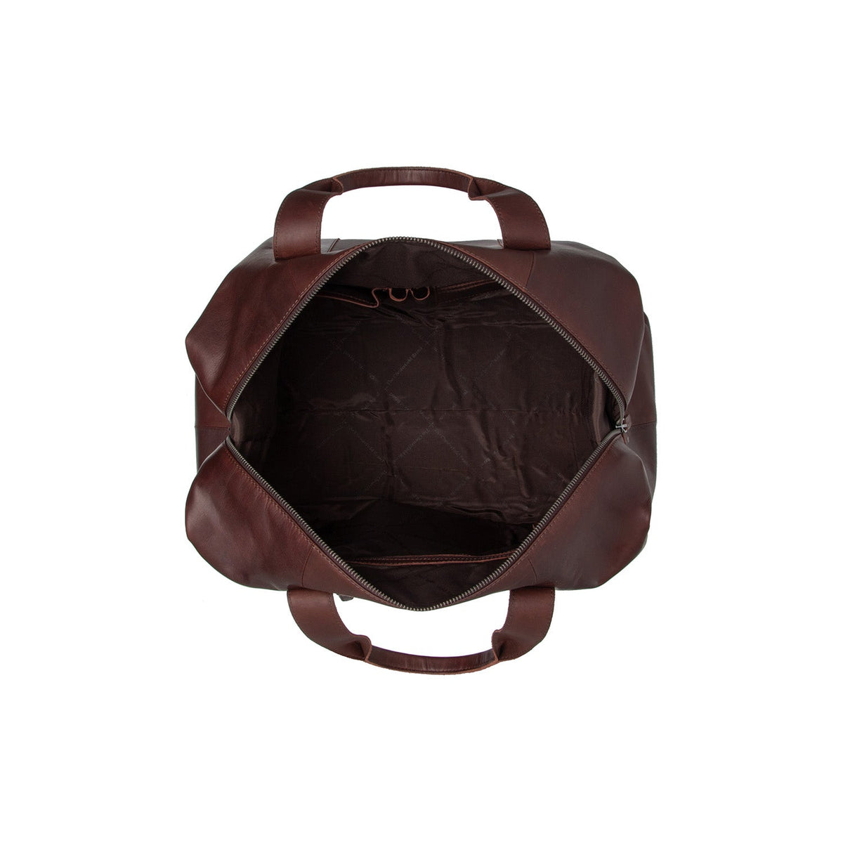 Brown Leather Weekender Bag Conor, detail view 5