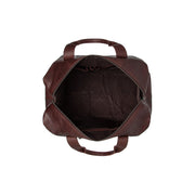 Brown Leather Weekender Bag Conor, detail view 5